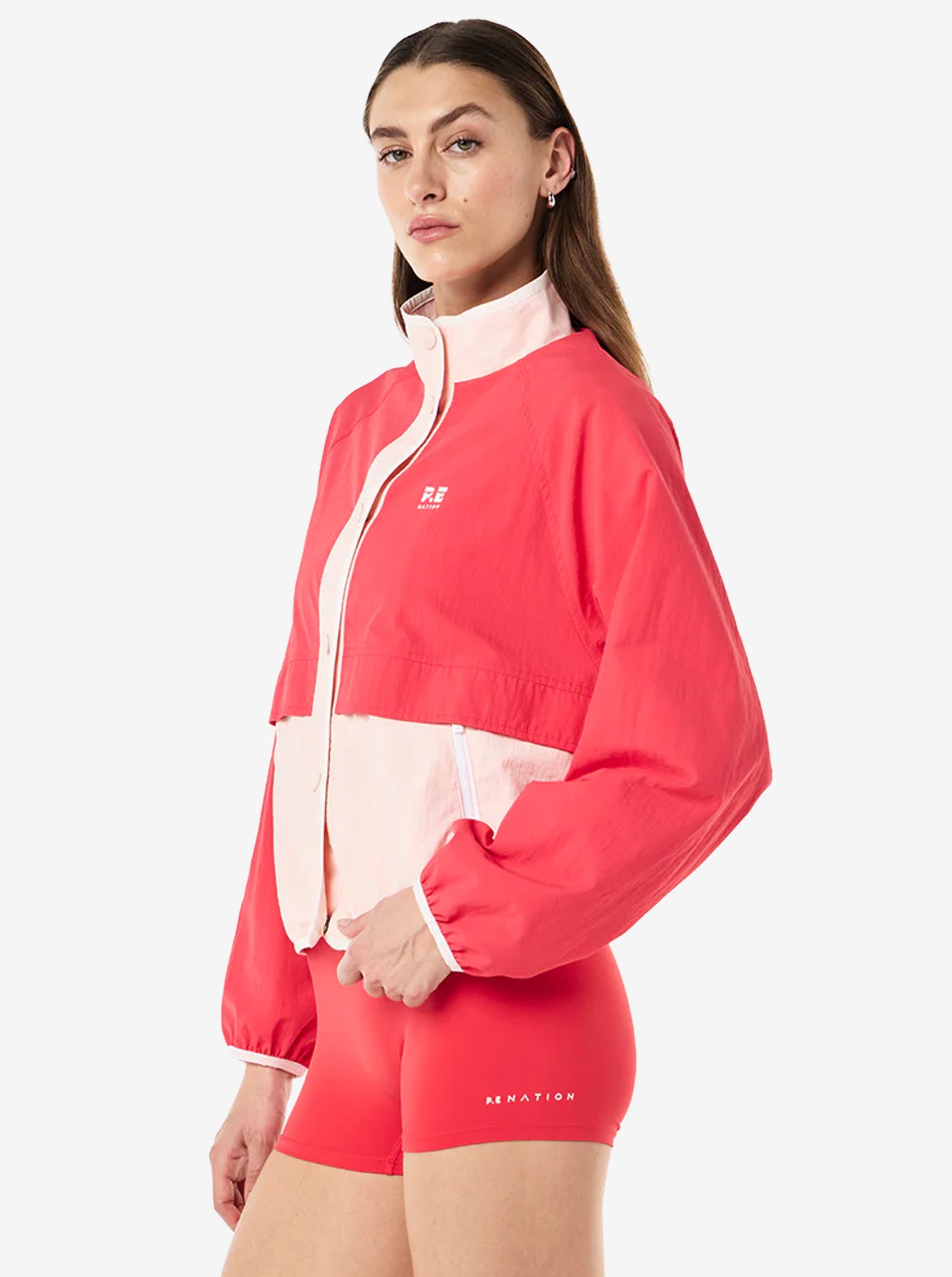 Technique Spray Jacket in Strawberry