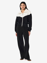 Triumph Jacket in Black & Whisper White