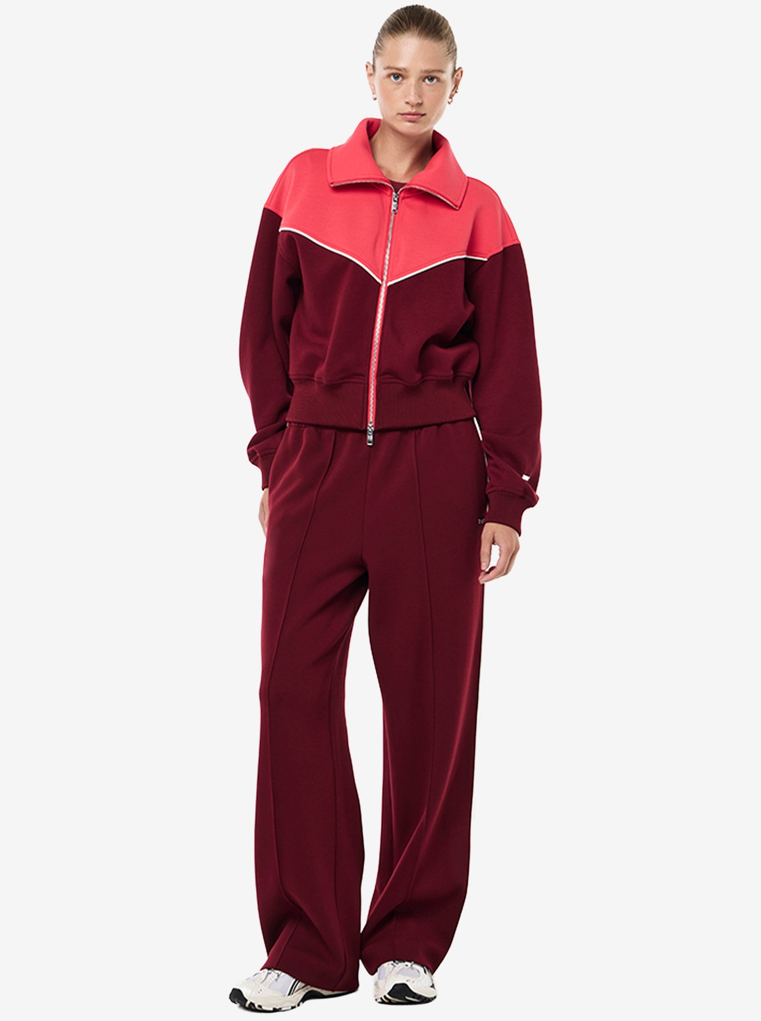 Triumph Jacket in Cabernet & Strawberry