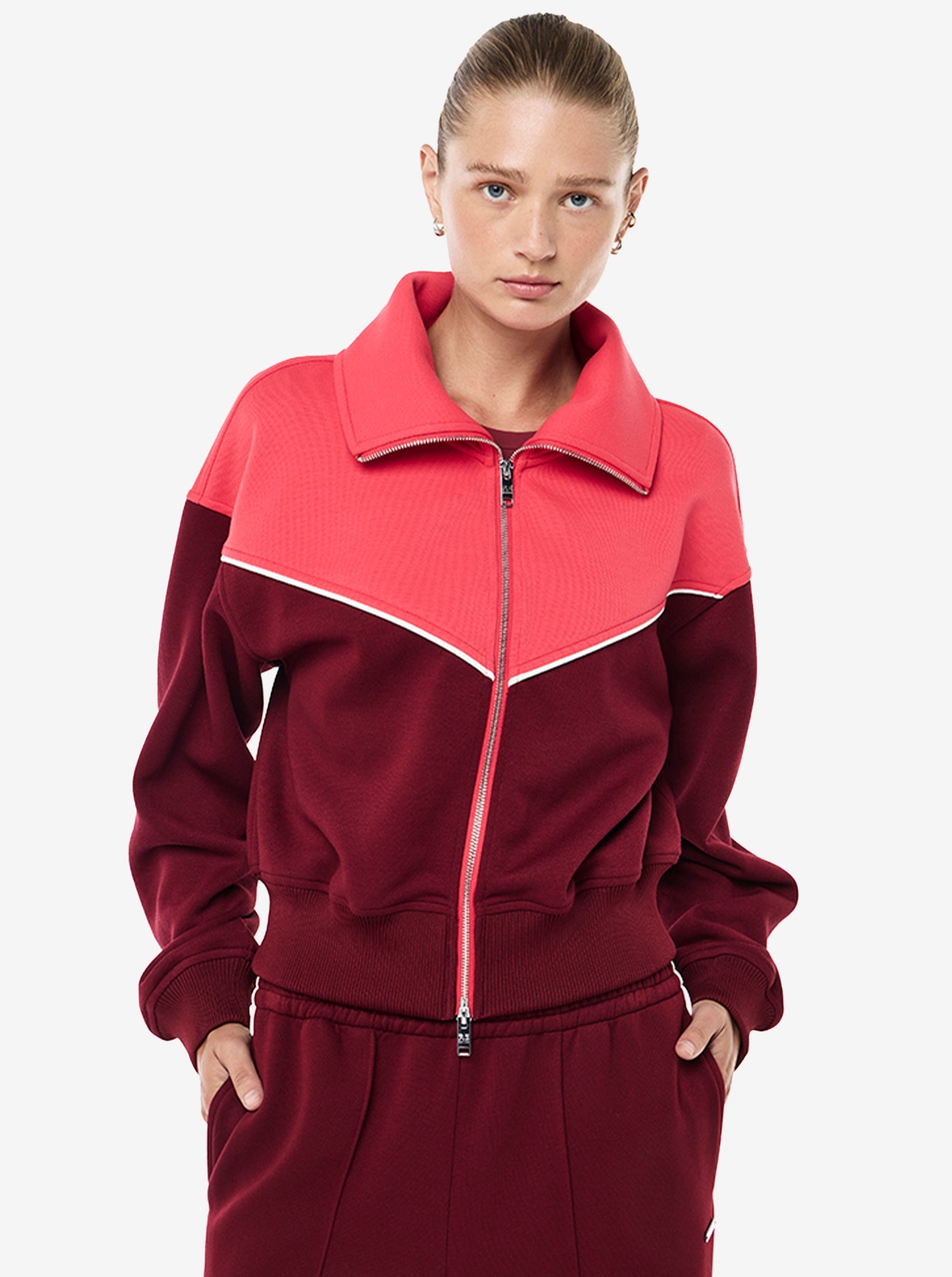 Triumph Jacket in Cabernet & Strawberry