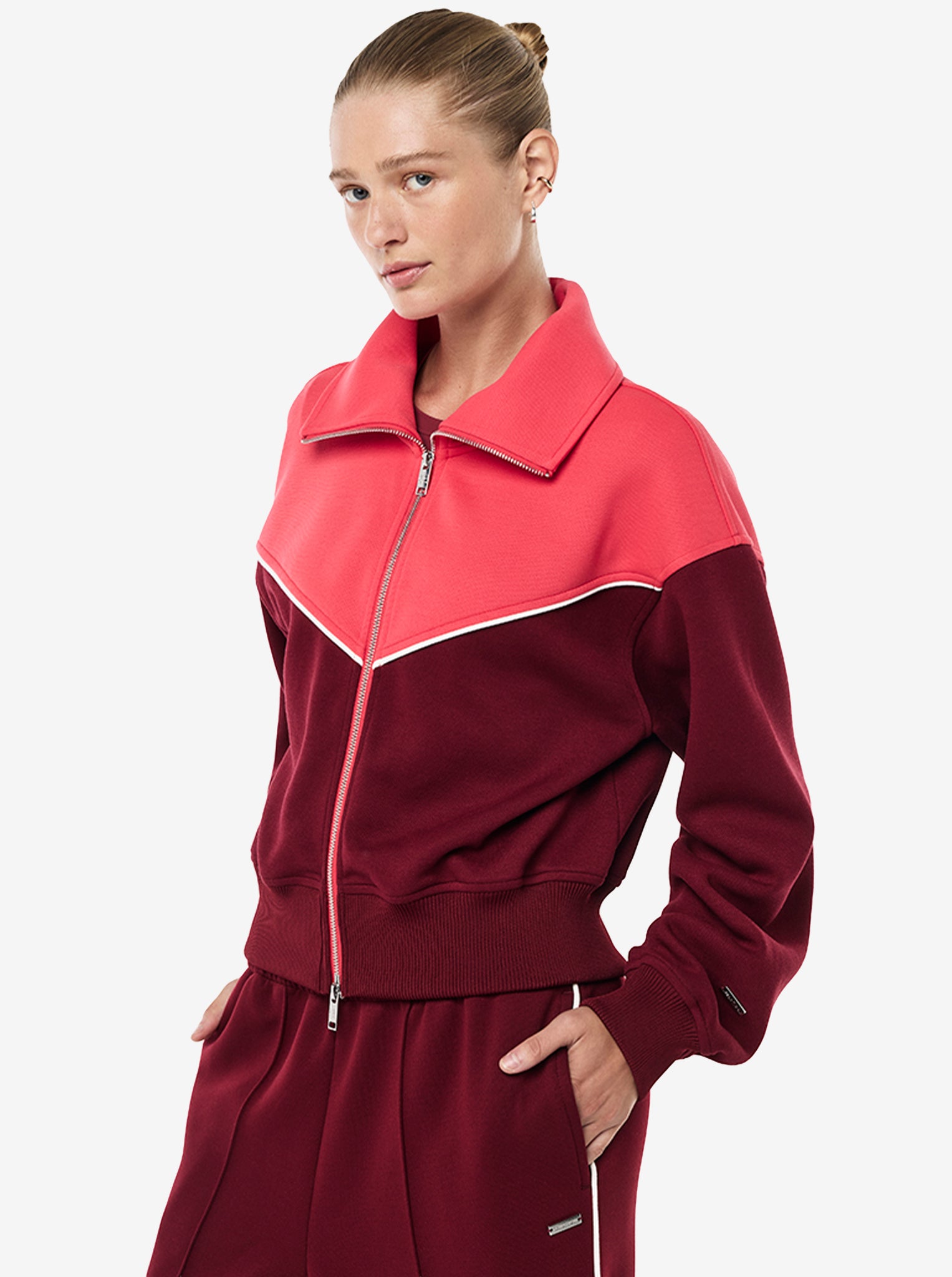 Triumph Jacket in Cabernet & Strawberry