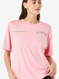 Base Tee in Candy Pink