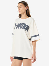Frontline Oversize Tee in Whisper White