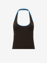 Radar Halter Tank in Coffee & Marina