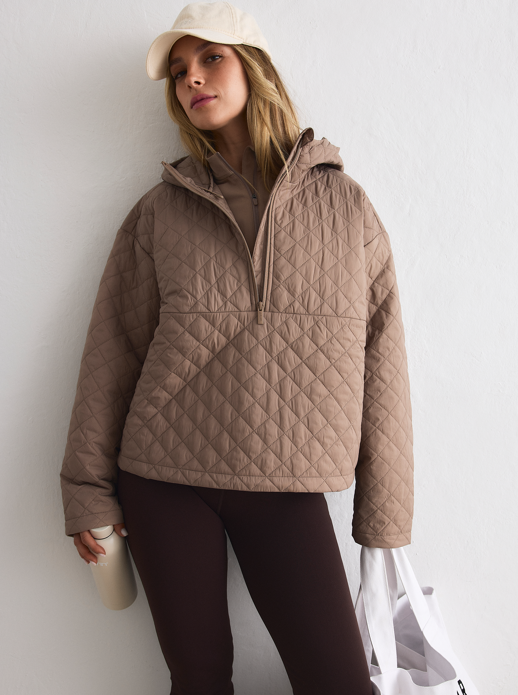 Cropped Quilted Anorak