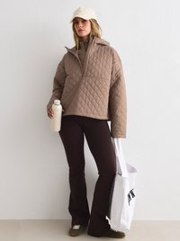 Cropped Quilted Anorak