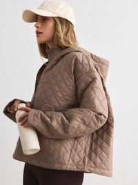 Cropped Quilted Anorak