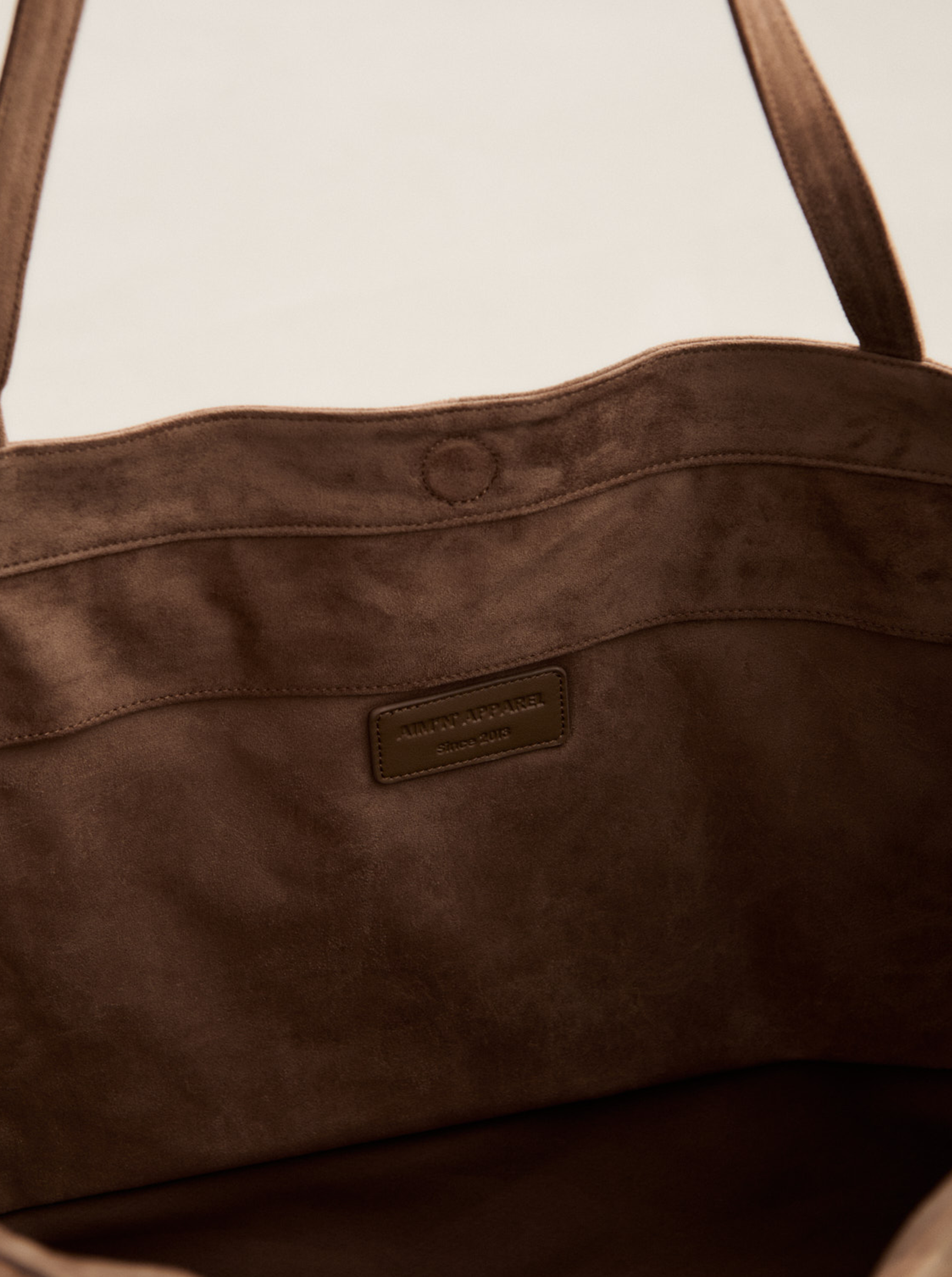 Microsuede Apparel Tote Bag in Espresso