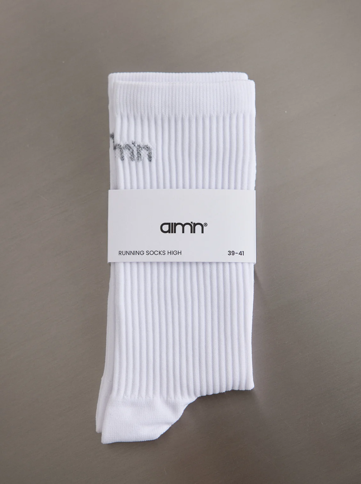 High Running Socks in White