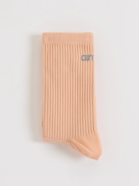 High Running Socks in Peach