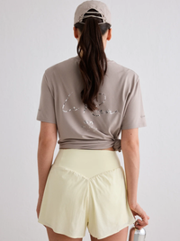 Running Shorts in Lemon White
