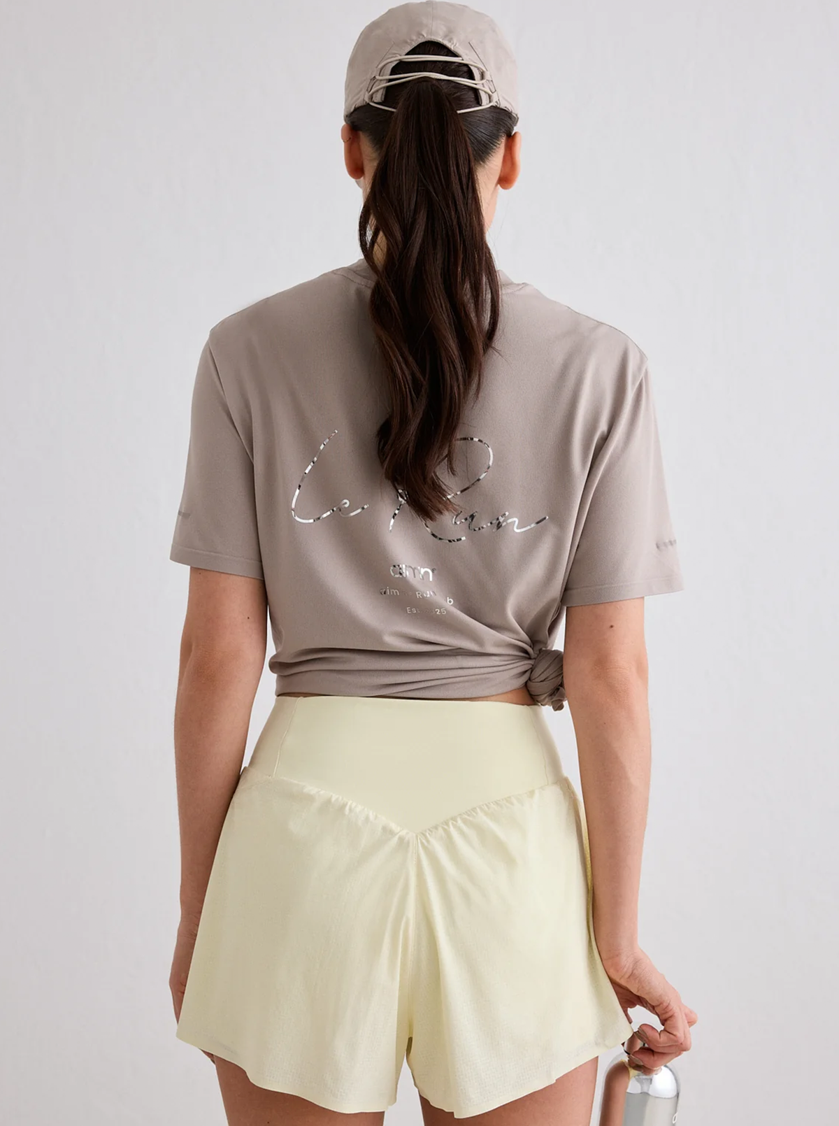 Running Shorts in Lemon White