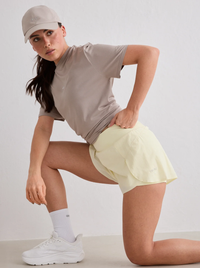 Running Shorts in Lemon White