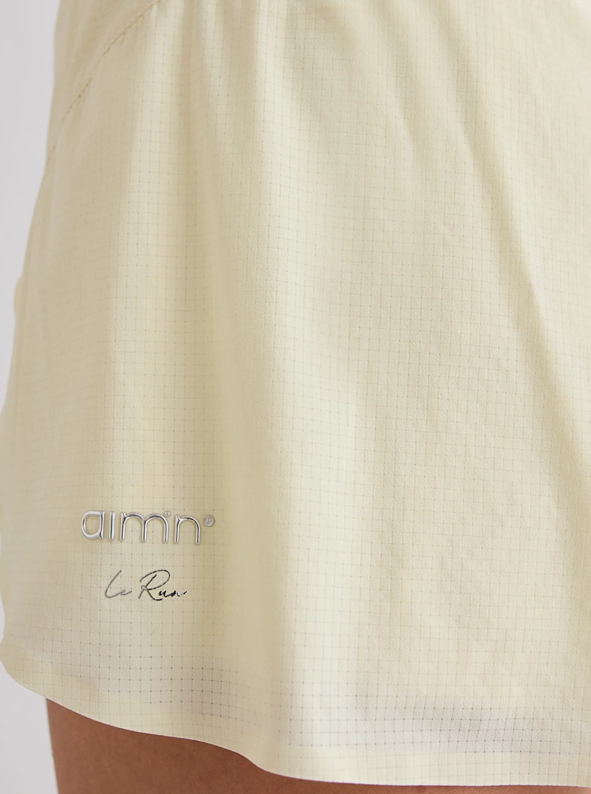 Running Shorts in Lemon White