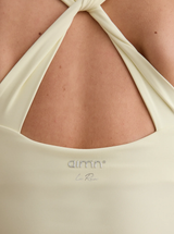Lunar Running Singlet in Lemon White