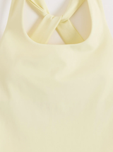Lunar Running Singlet in Lemon White