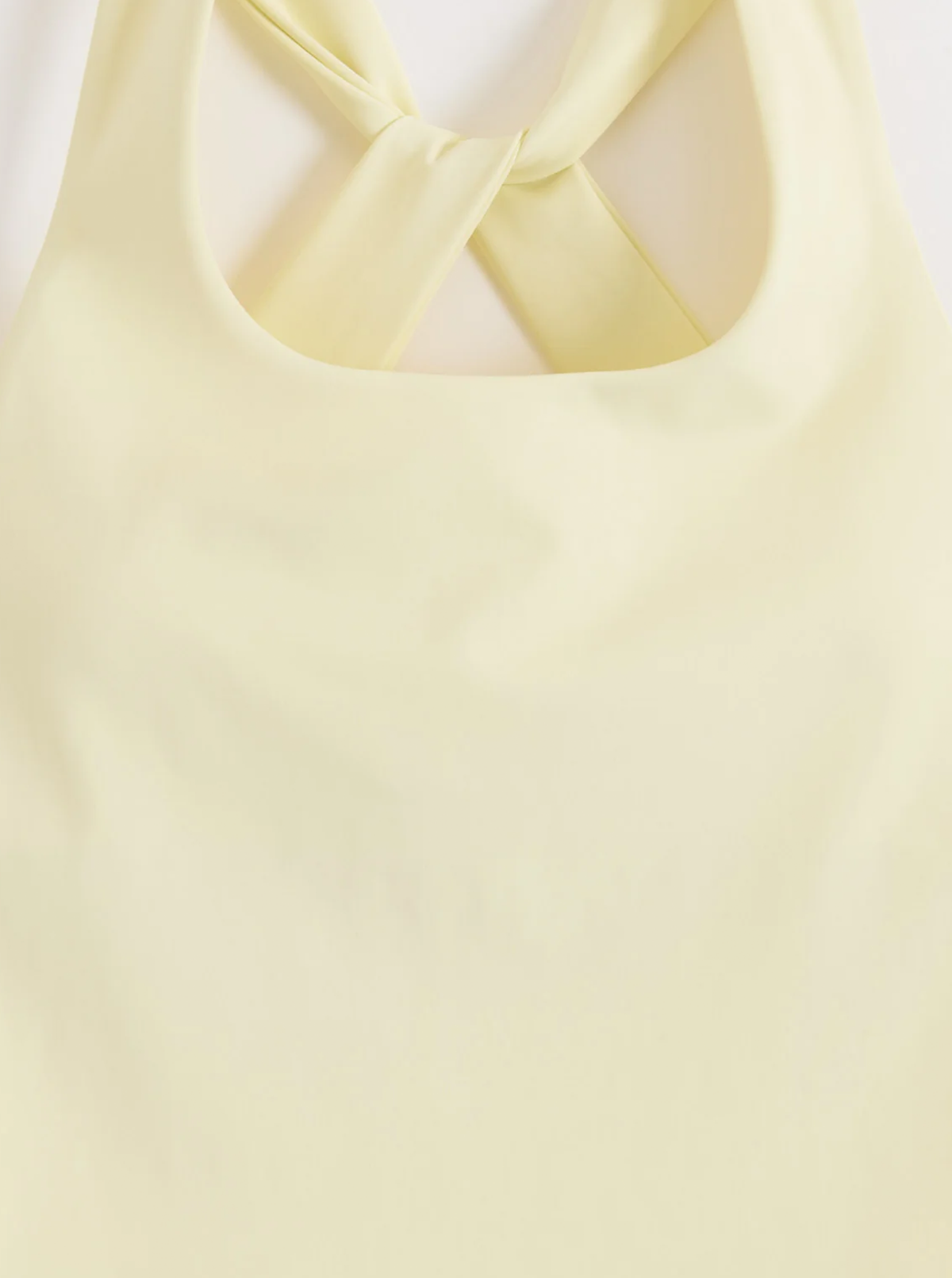 Lunar Running Singlet in Lemon White