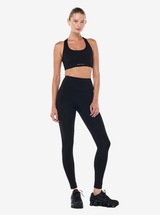 Signature Racer Sports Bra in Black