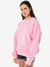 Elysian sweat in Washed Prism Pink