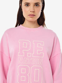 Elysian sweat in Washed Prism Pink