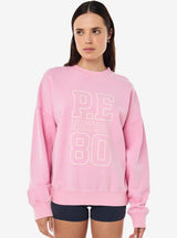 Elysian sweat in Washed Prism Pink