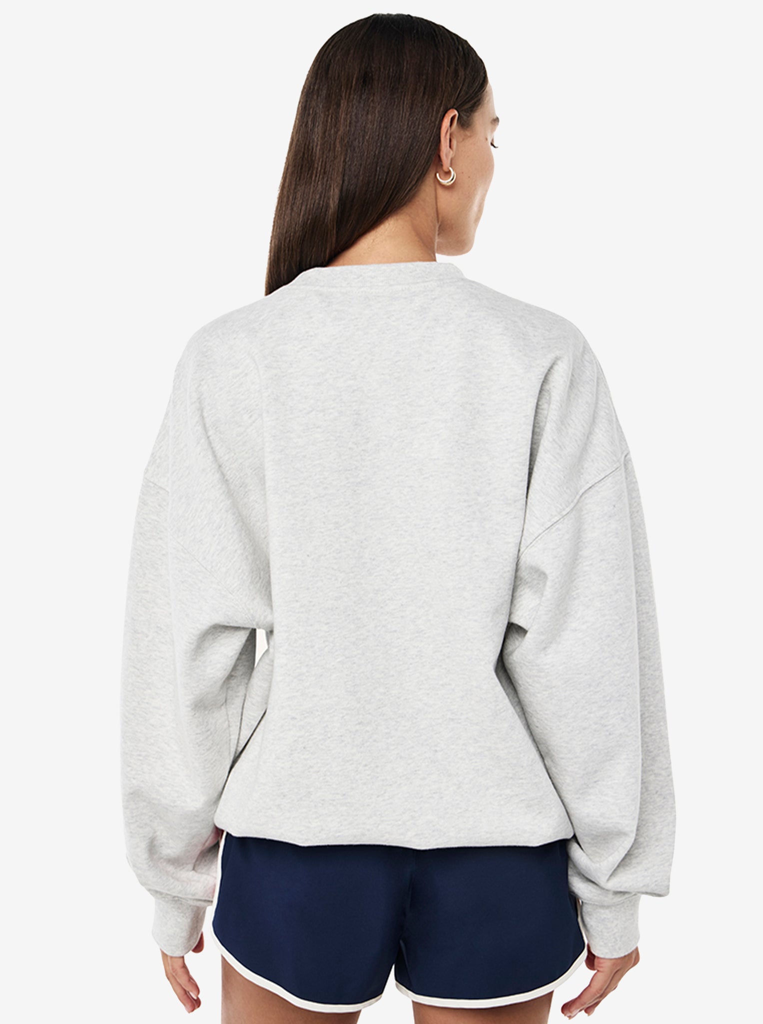 Backspin Sweat in Grey Marle