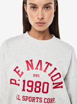 Backspin Sweat in Grey Marle