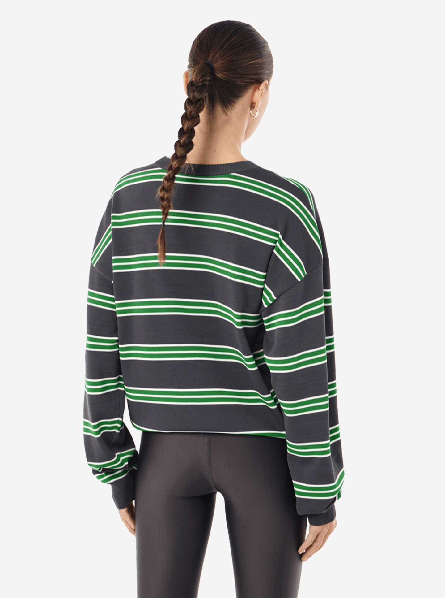 Retreat Stripe Sweater in Iron Stripe