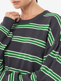 Retreat Stripe Sweater in Iron Stripe