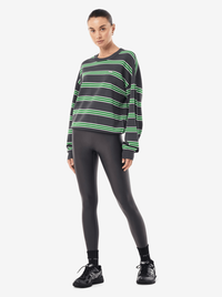 Retreat Stripe Sweater in Iron Stripe