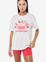 Backspin Tee in Grey Marle