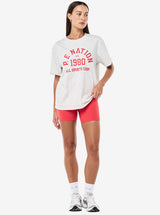 Backspin Tee in Grey Marle