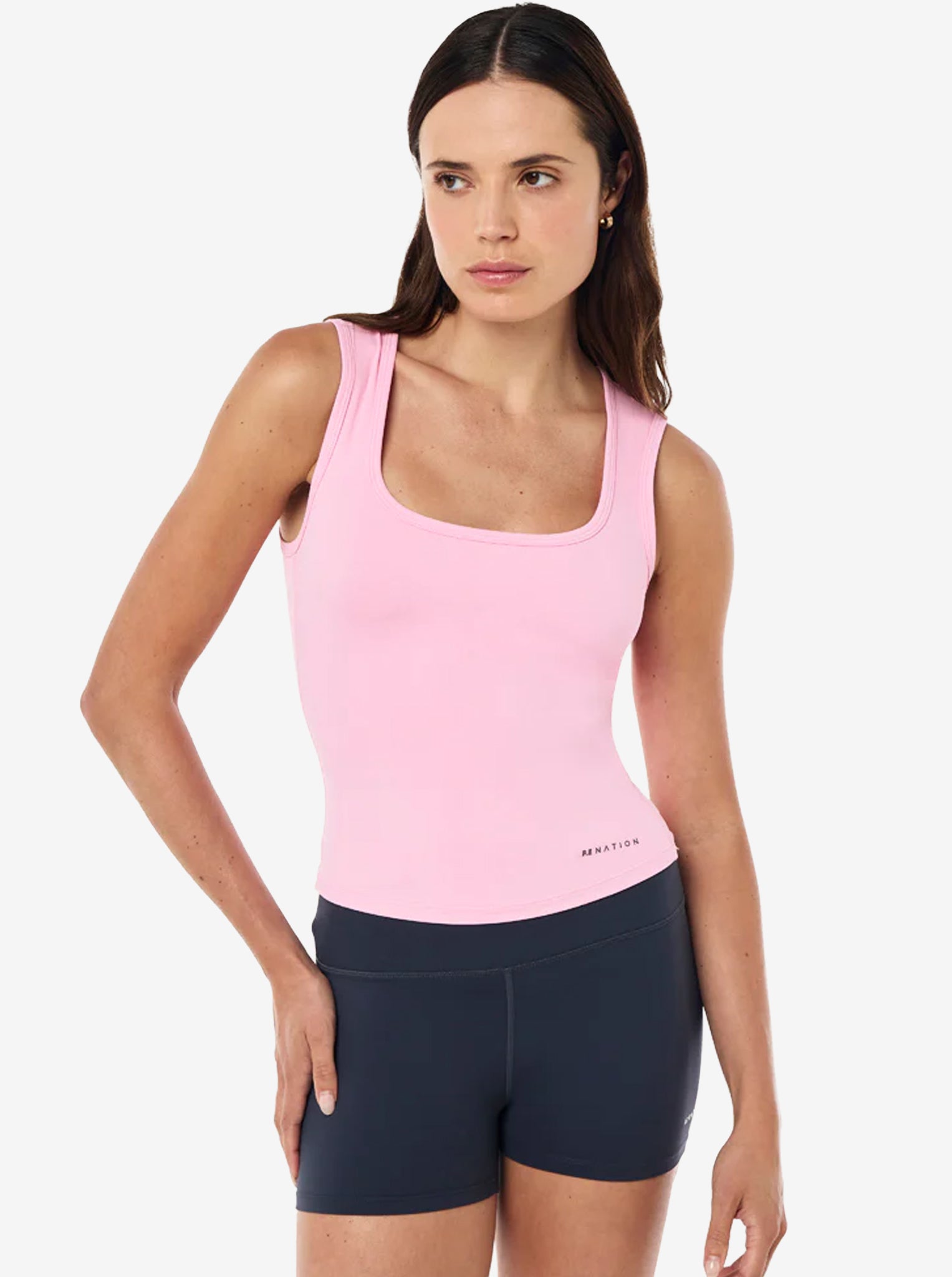 Refine Scoop Tank in Prism Pink