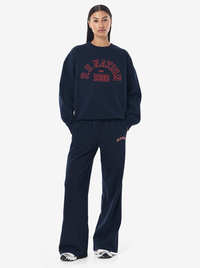 Established Oversized Sweat in Dark Navy