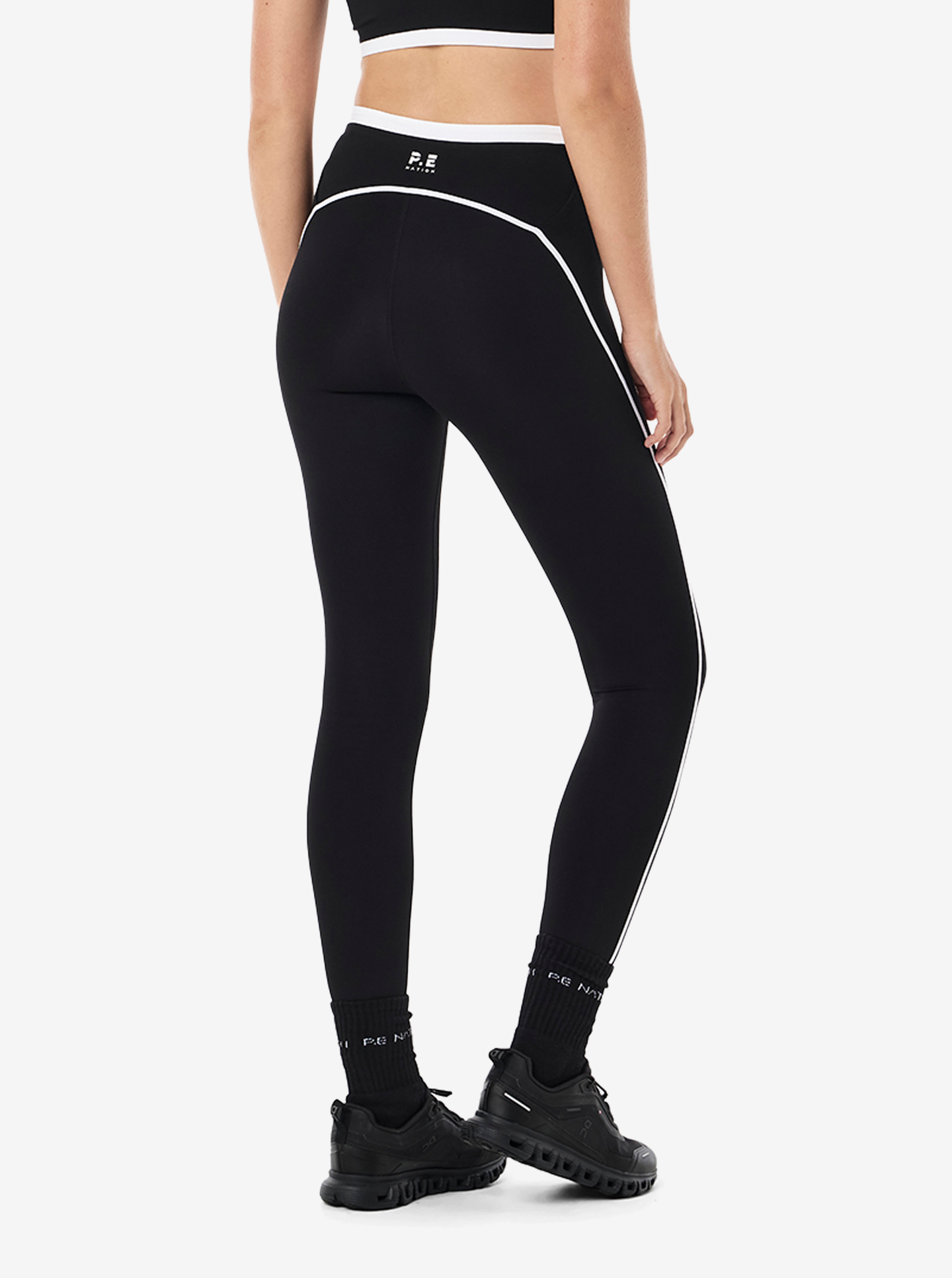 Rapid Full Length Legging in Black & White