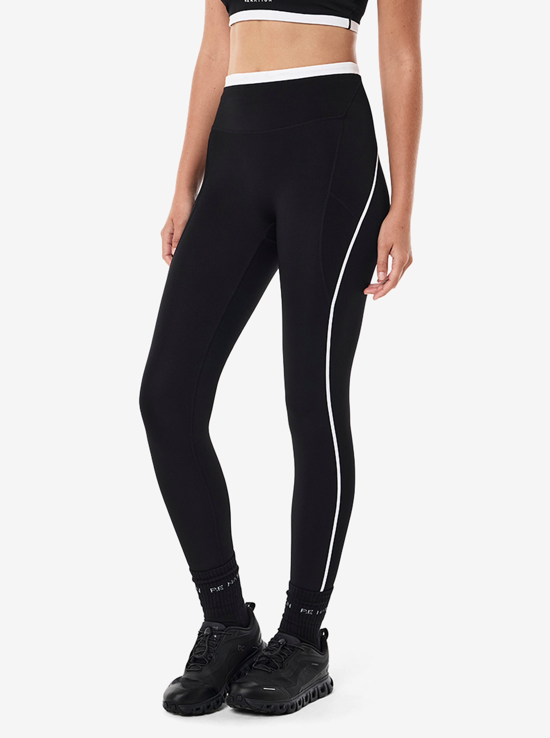 Rapid Full Length Legging in Black & White