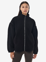 Surge Teddy Jacket in Black