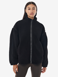 Surge Teddy Jacket in Black