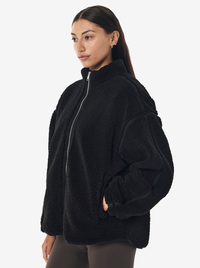 Surge Teddy Jacket in Black
