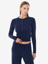 Haven Longsleeve Top in Dark Navy