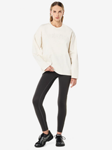 Core Oversized LS Tee in Whisper White