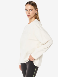 Core Oversized LS Tee in Whisper White