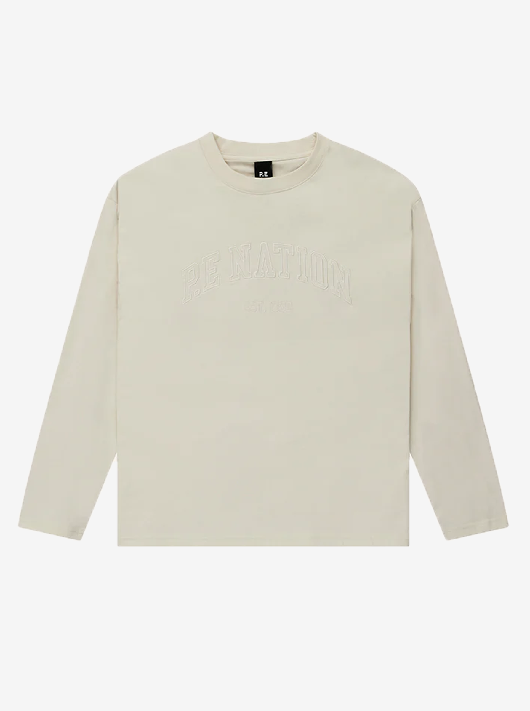 Core Oversized LS Tee in Whisper White