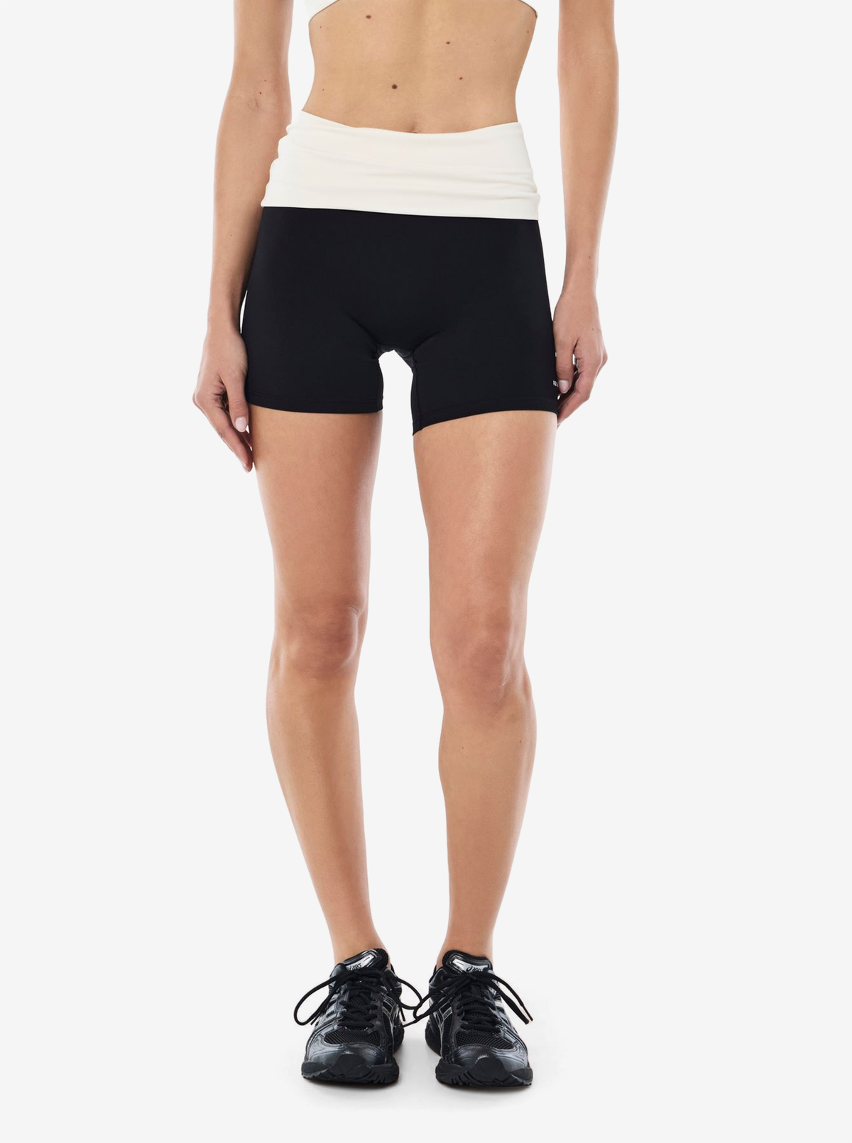 Fold Over 5" Bike Short in Black
