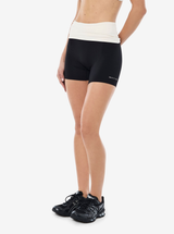 Fold Over 5" Bike Short in Black
