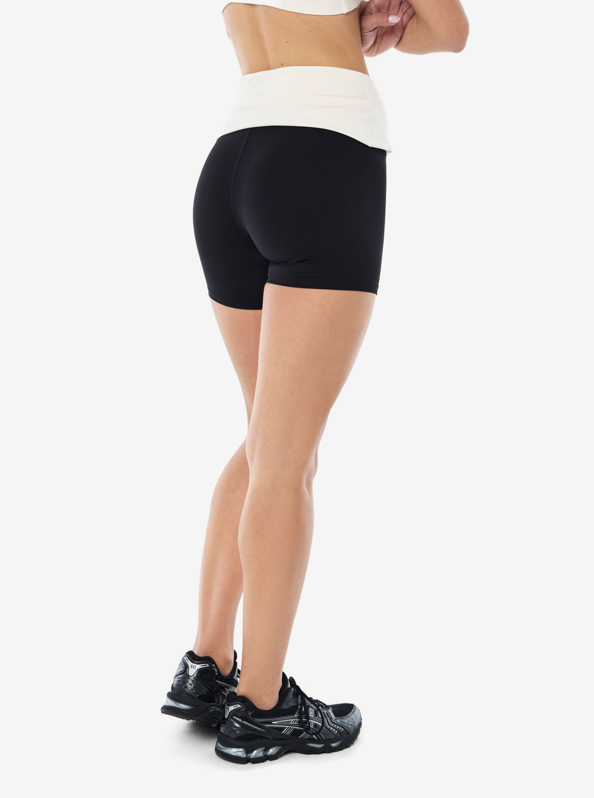 Fold Over 5" Bike Short in Black