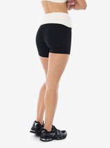 Fold Over 5" Bike Short in Black