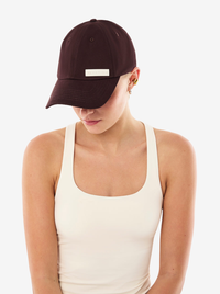 Logo Cap in Dark Plum