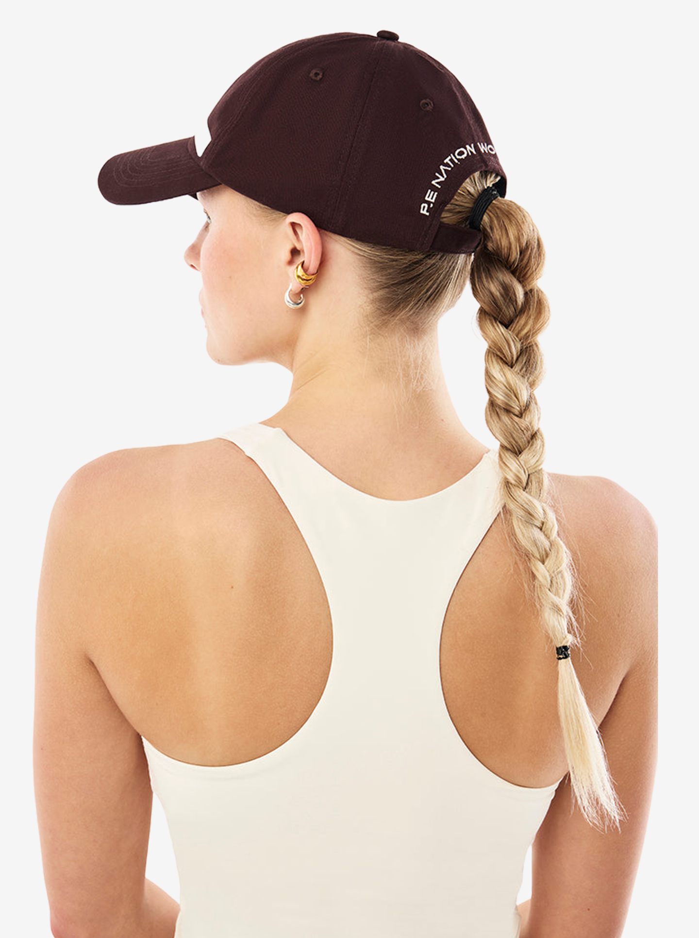Logo Cap in Dark Plum