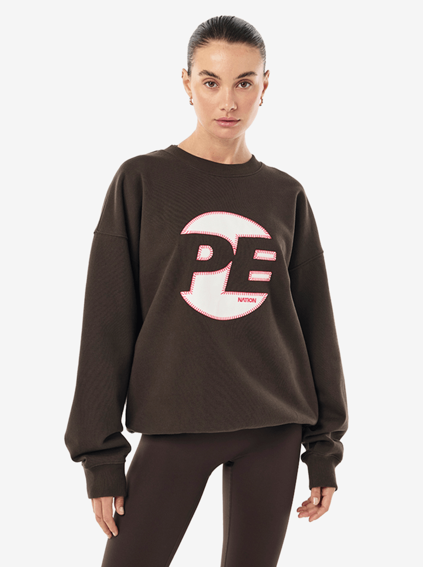 Oversized Sweat in Coffee